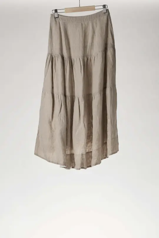 Tiered skirt, Natural Linen