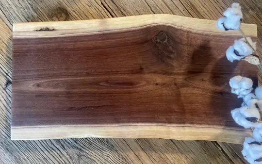 25L013 - Dual Live Edge Walnut Board