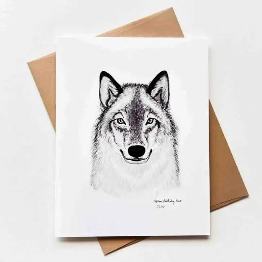 Timberwolf Card, Wholesale 6 Pack