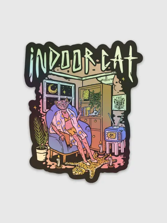 Indoor Cat Sticker