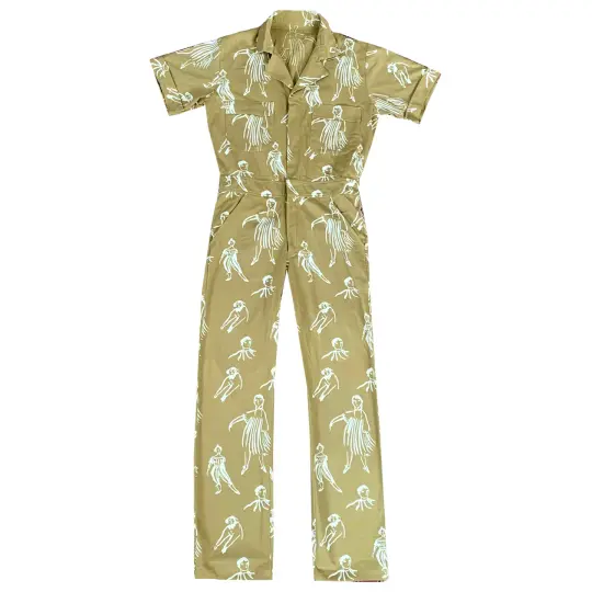 Willow Jumpsuit | Printed jumpsuit | Boiler-suit | Romper | Mustard