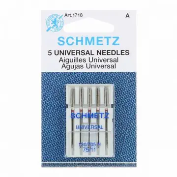 Schmetz Universal Machine Needle Size 75/11, 90/14, 80/12, 5 ct.