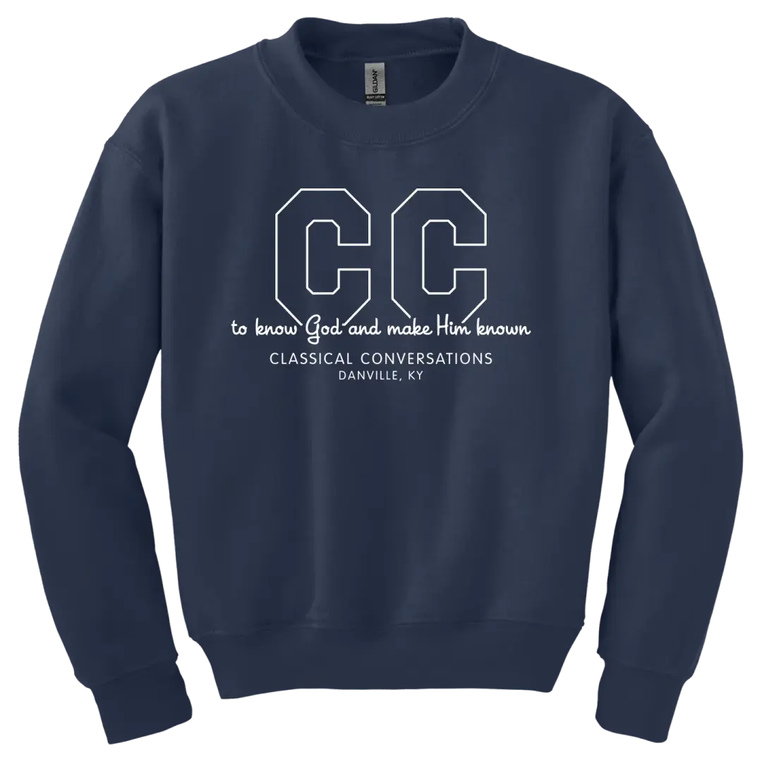 Classical Conversations Screen Printed 18000B Youth Crewneck Sweatshirt