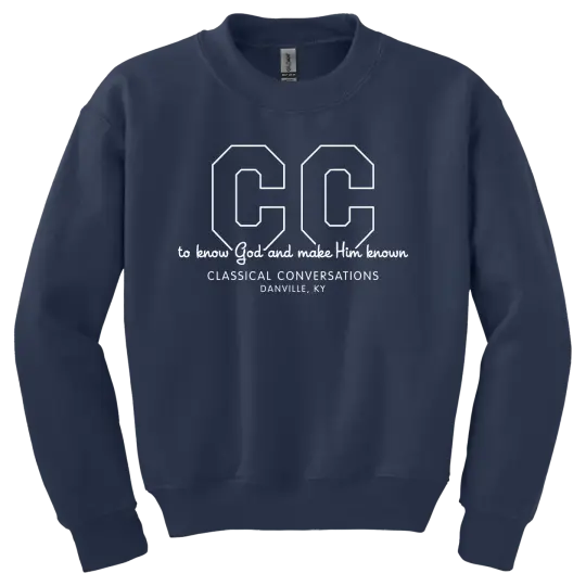 Classical Conversations Screen Printed 18000B Youth Crewneck Sweatshirt
