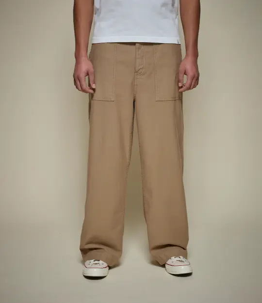 Sateen Cotton Fatigue Pants