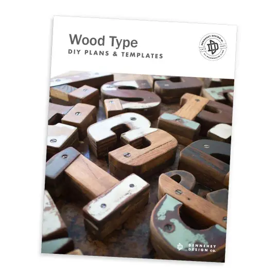 Wood Type DIY Plans and Templates