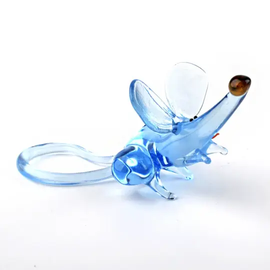 Funny Mouse Glass Figurine