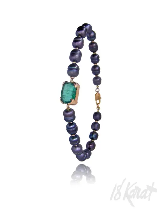Steve's Emerald and Pearl Bracelet