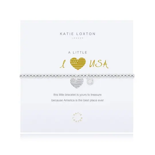 A LITTLE I (HEART) U.S.A BRACELET