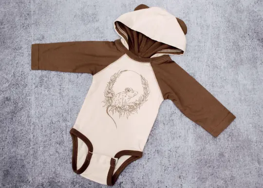 Mouse and Toadstool Ears Bodysuit