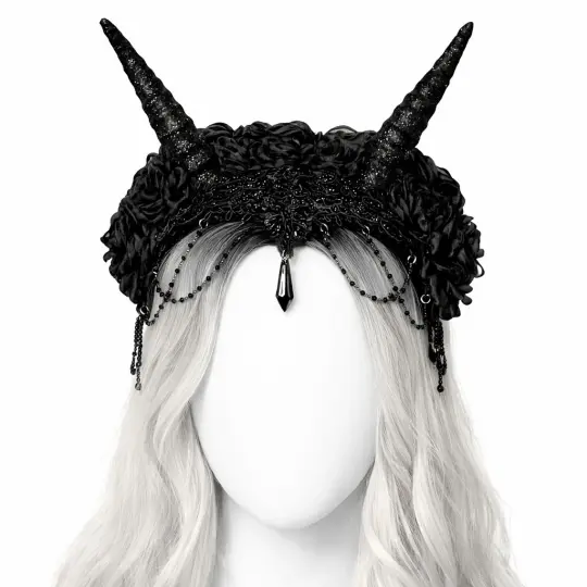 OBSIDIAN HORNED HEADDRESS