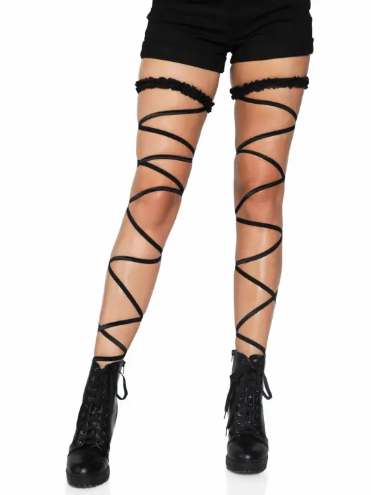 Yuna Garter Leg Wraps - Gothic Leg Accessories - Alternative Fashion Wraps
