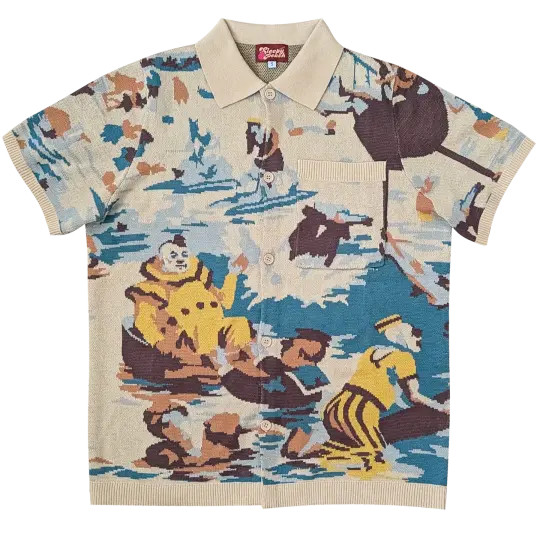 Bathing Clown Button Up