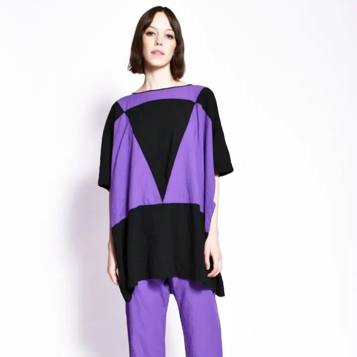 Triangle Dress in Purple