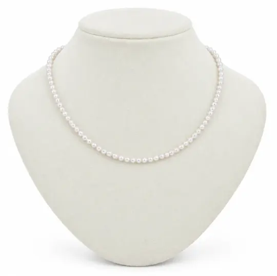 Akoya Pearl Necklace, 4–4.5 mm, with PSL & EPC Certificates [SPECIAL ORDER | Estimated Pickup: 4+ Weeks]