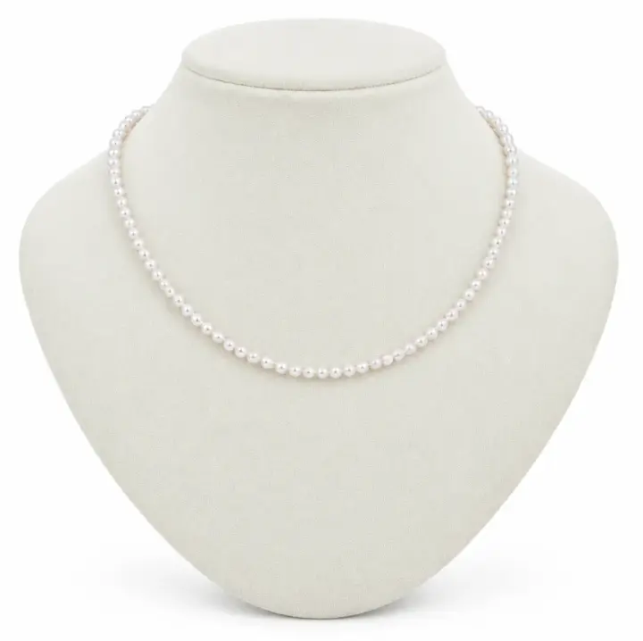 Akoya Pearl Necklace, 4–4.5 mm, with PSL & EPC Certificates [SPECIAL ORDER | Estimated Pickup: 4+ Weeks]