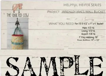Helpful Heifer Wrenley Mae's Wall Bucket