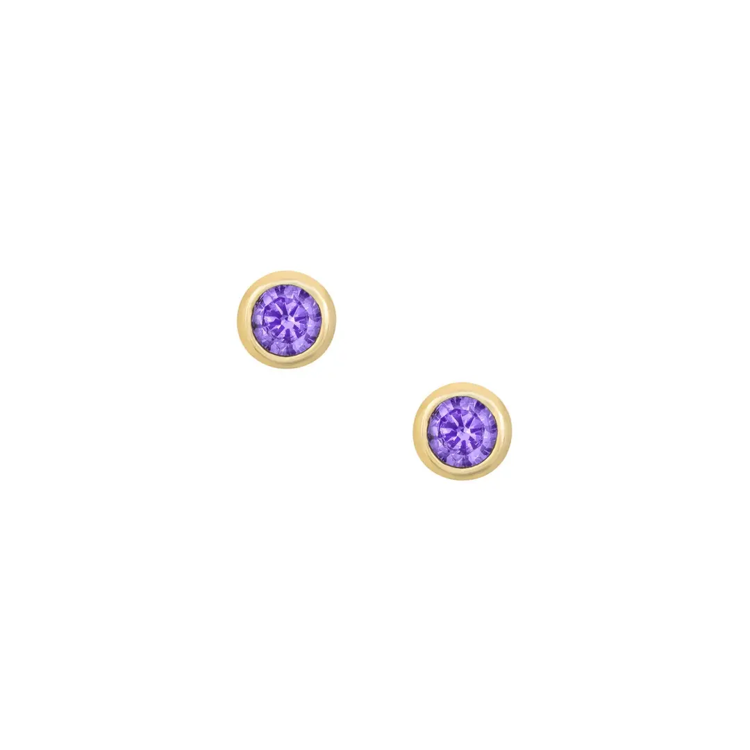 Elara Studs - Purple