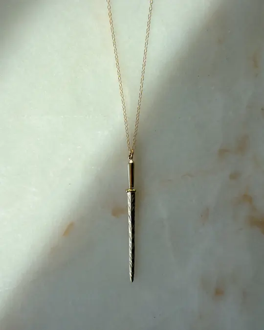 The Ceremony IV // 14ky Dagger Necklace (RTS)
