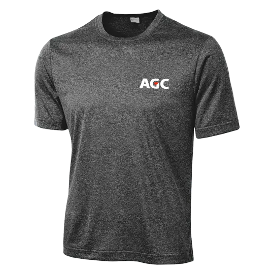 AGC TST360 Tall Dry Fit Heathered Short Sleeve Tee