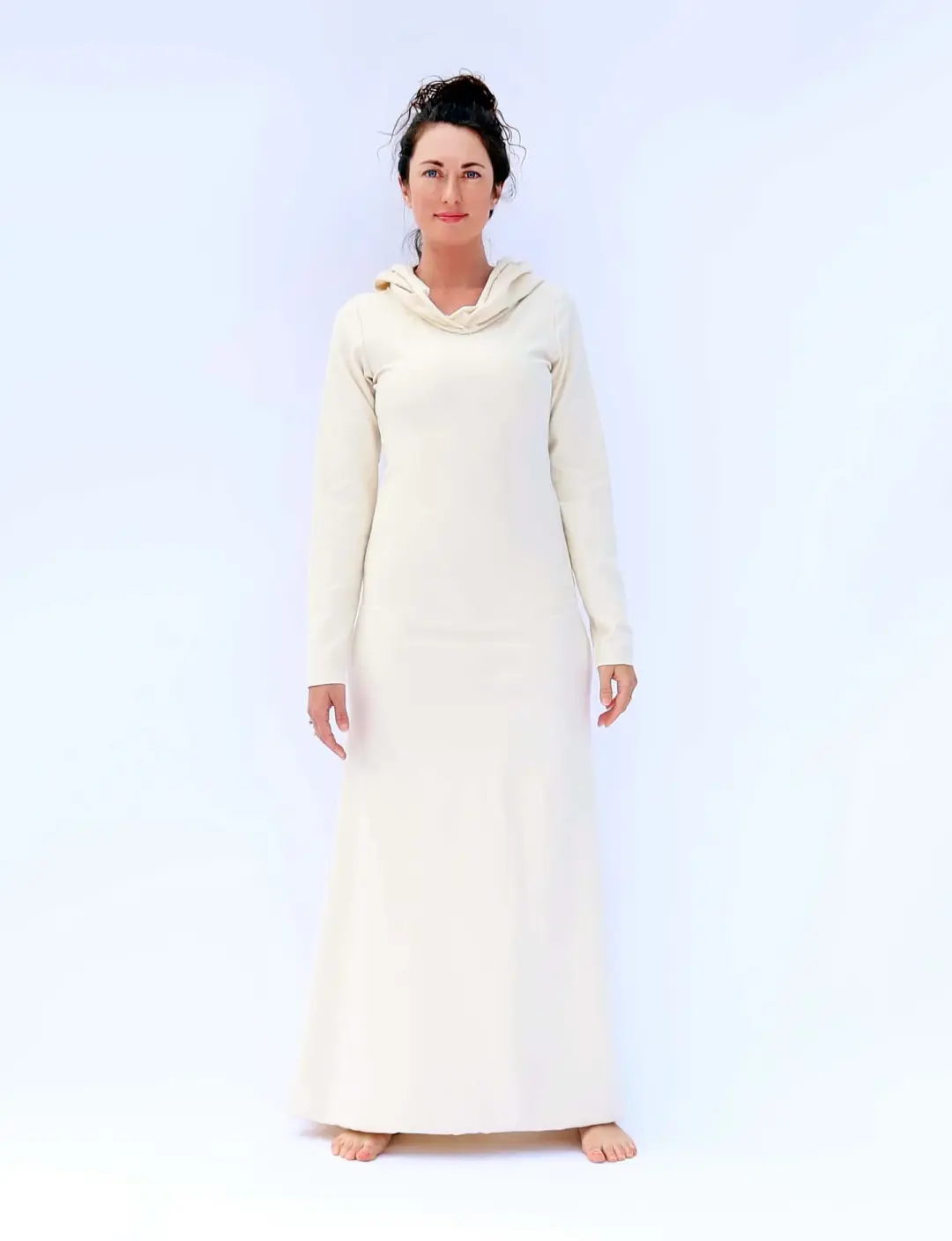Hooded Simplicity Long Dress