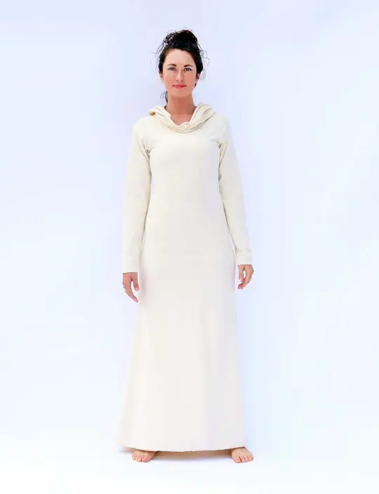 Hooded Simplicity Long Dress