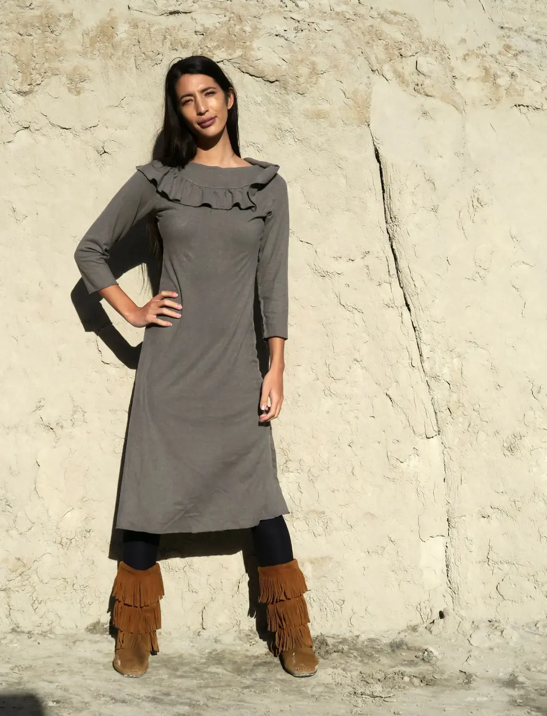 Edwardian Simplicity Below Knee Dress