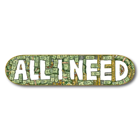 Knuth Cash All I Need skateboard