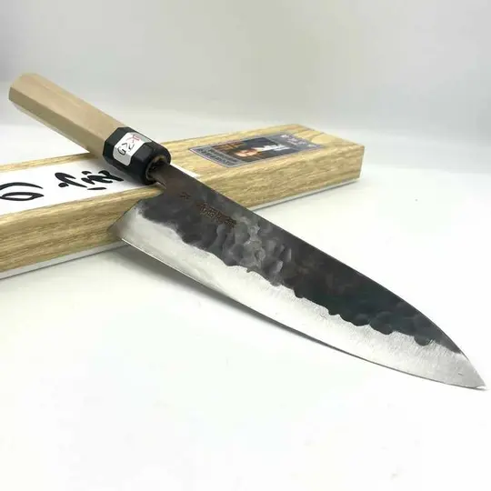 Teruyasu Fujiwara Denka Aogami Super Gyuto 195mm Wa Handle