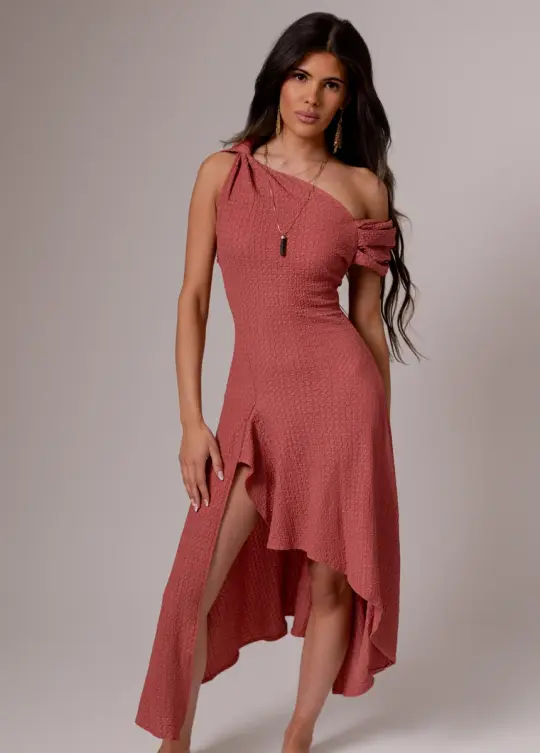Roxanya Dress in Dusty Rose