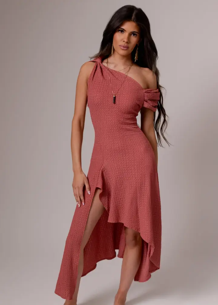 Roxanya Dress in Dusty Rose