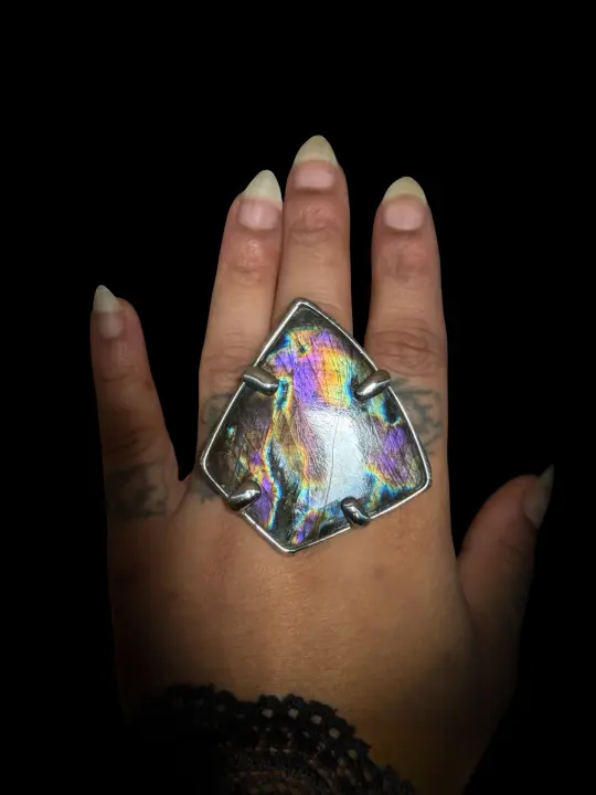 ACULEUS | Labradorite Adjustable Ring