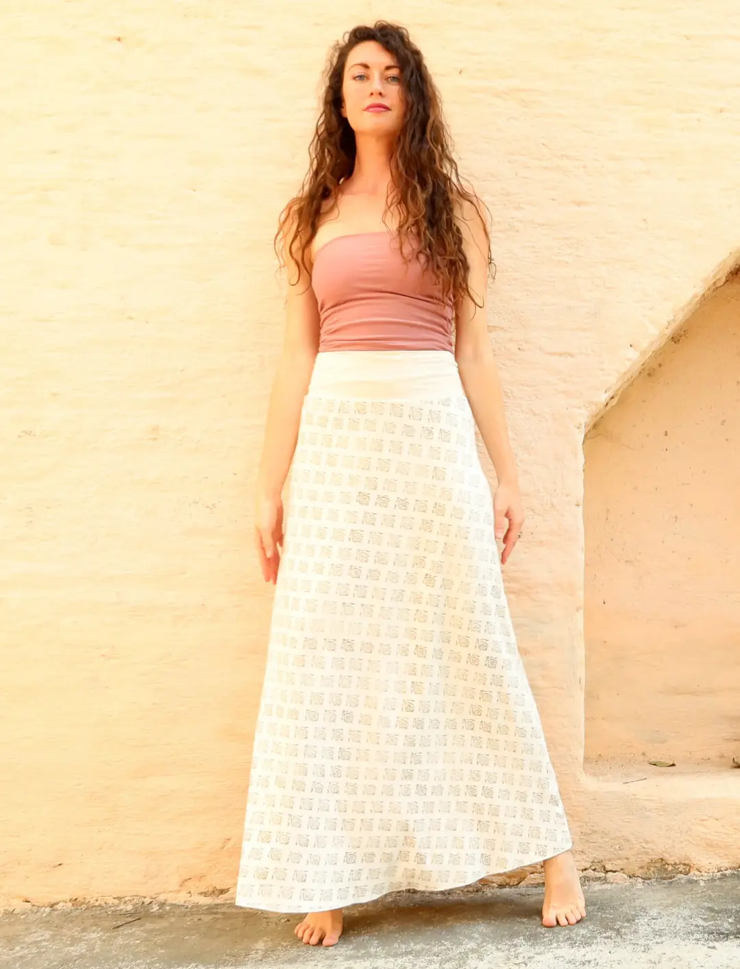 Simplicity Long BLOCK PRINTED Skirt