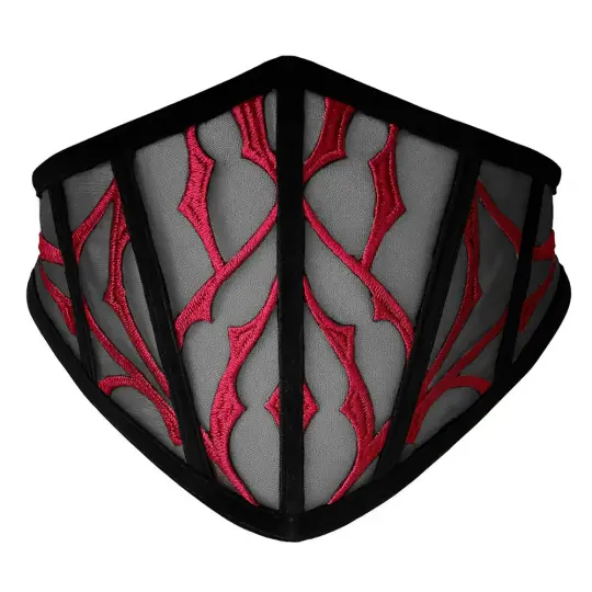 BURGUNDY DOGMA MESH CORSET BELT