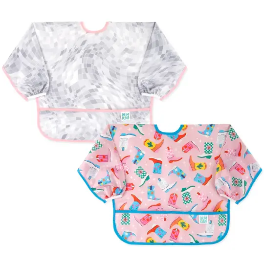 Sleeved Bib 2 Pack: Disco Boots