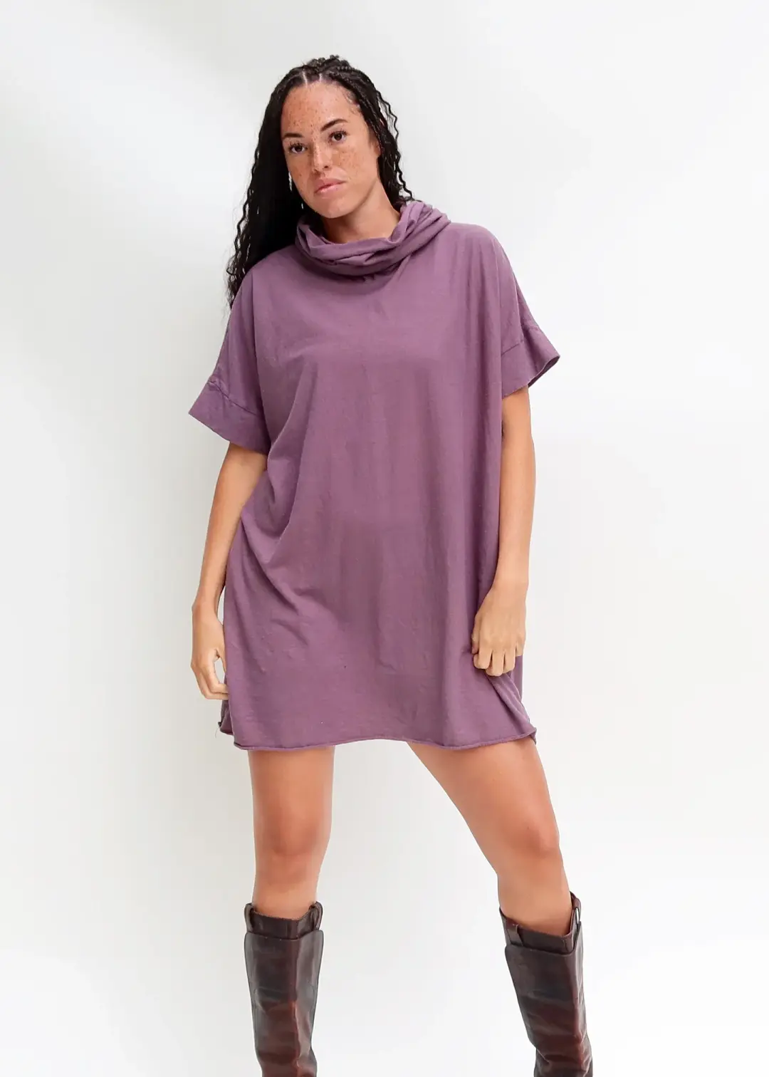 Chunky Cowl Magnolia Short Kaftan