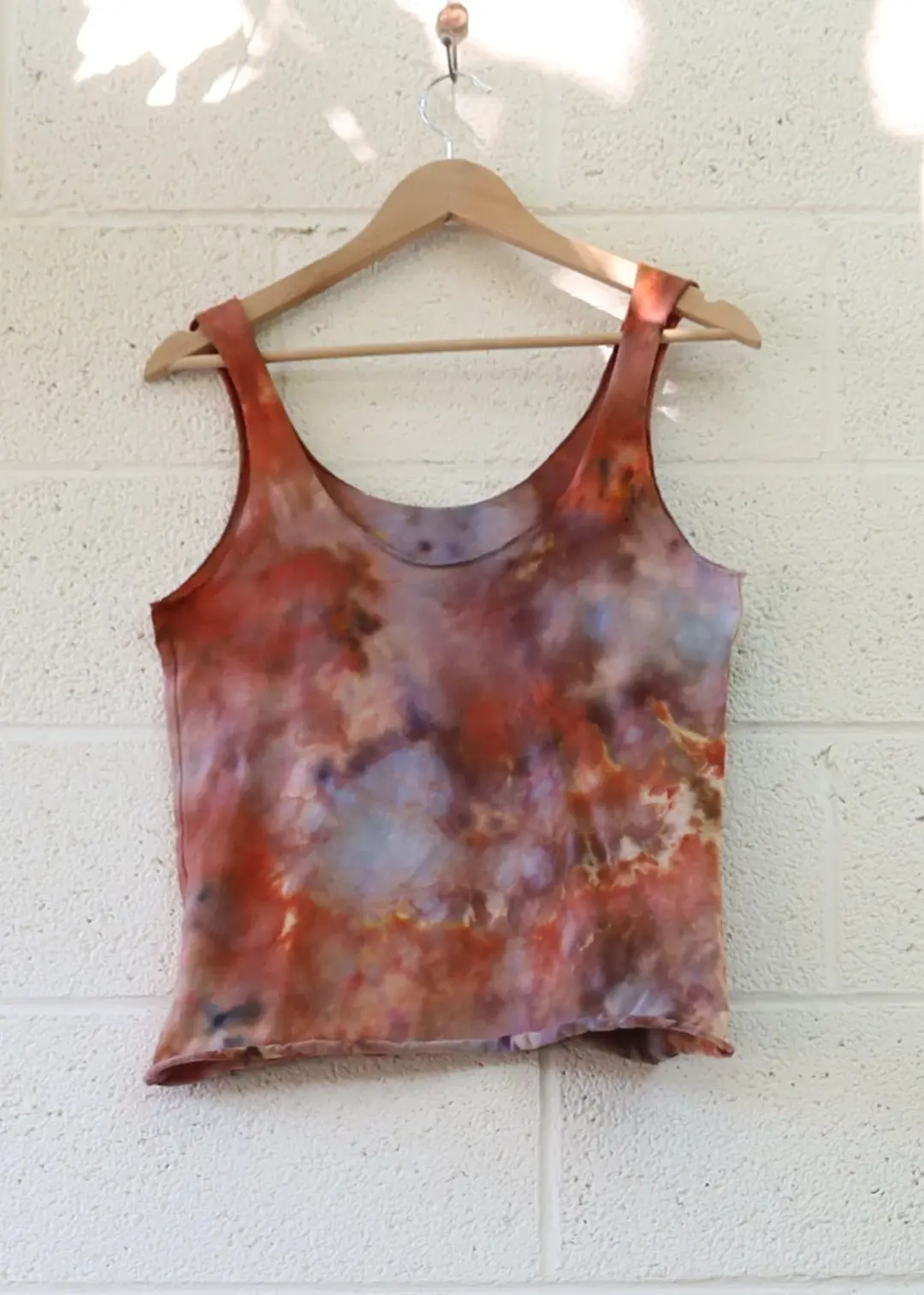 OOAK - Eos Cropped Shirt / L / Organic Cotton / Ice Dye (214)