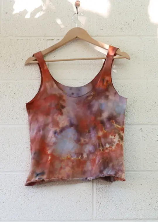 OOAK - Eos Cropped Shirt / L / Organic Cotton / Ice Dye (214)
