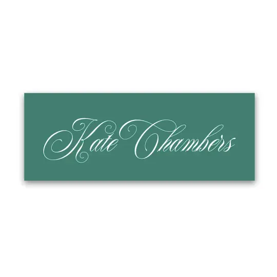 Girl's Simple Script Vinyl Sticker Label