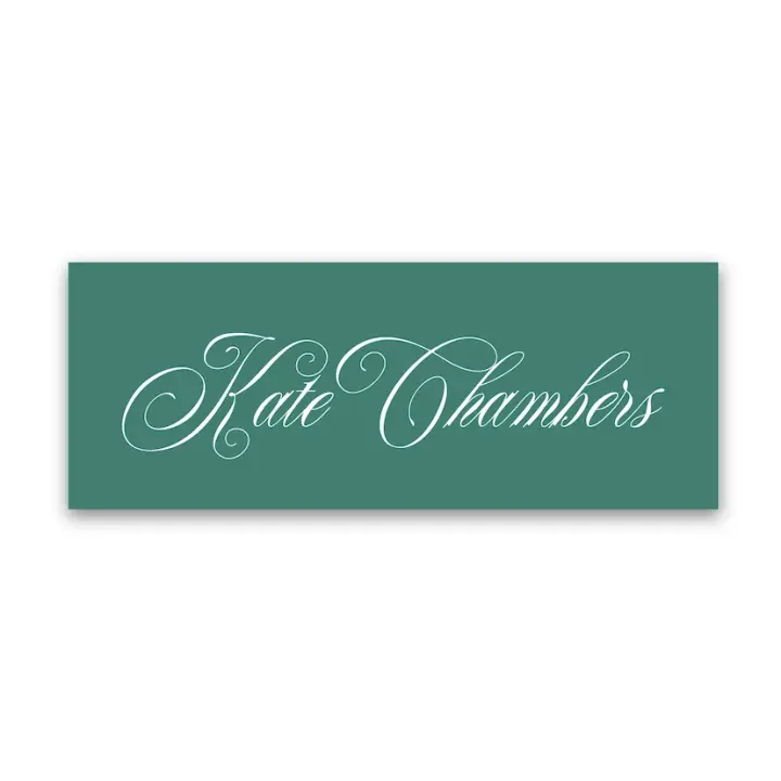 Girl's Simple Script Vinyl Sticker Label