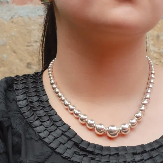 Sterling Silver Cascade Necklace