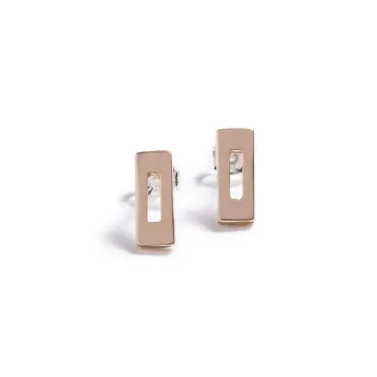 Mini Rectangle stud earrings