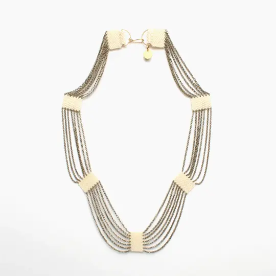 Eternity Necklace in Cream