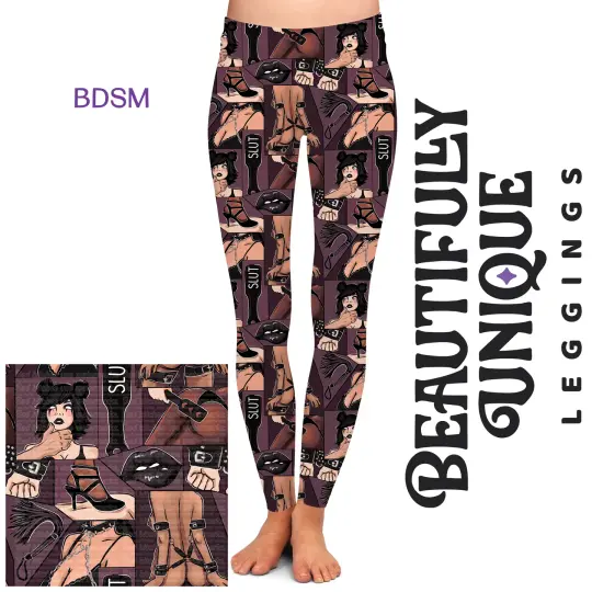 BDSM Semi-Exclusive Kink Valentine High-Waisted Leggings