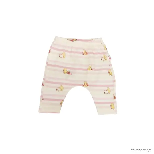 Leggings - Pink Stripes Pooh