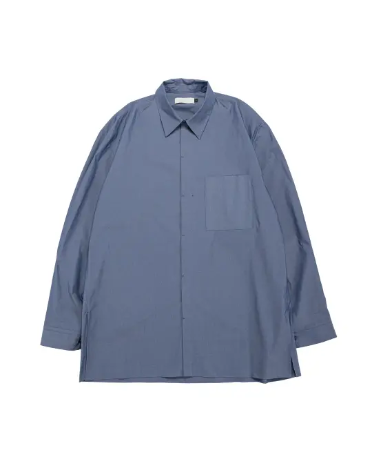 Amomento Square Pocket Oversized Shirt Indigo
