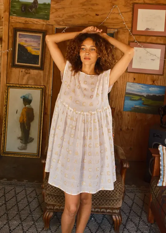 mini float dress | spring 26 | initial