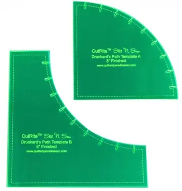 Drunkards Path 8" Finished Template