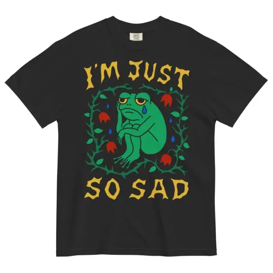 I'm just so sad tshirt (black)