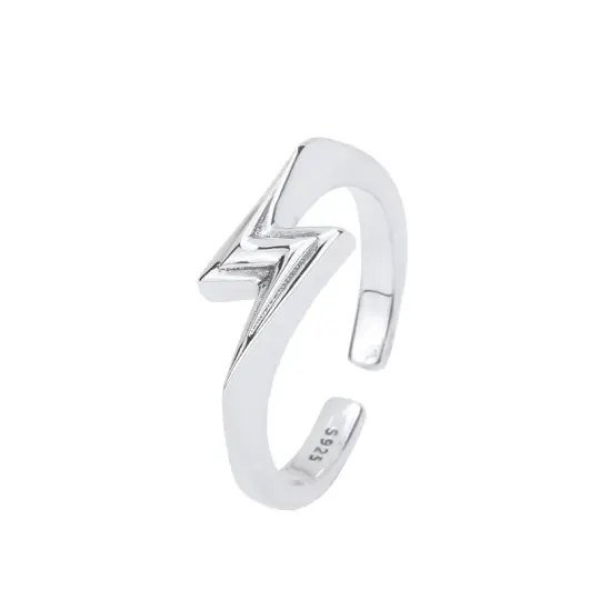 'Flash' Silver Open Ring